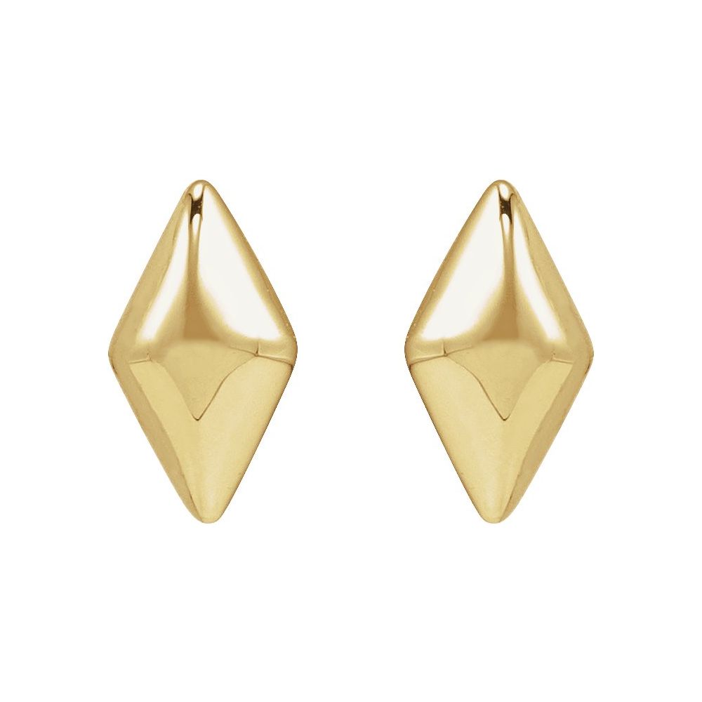 14K Geometric Stud