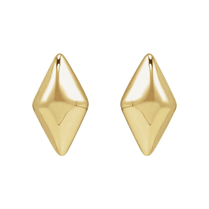 14K Geometric Stud