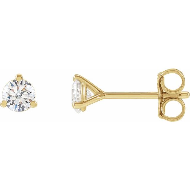 14K Petite Diamond Studs