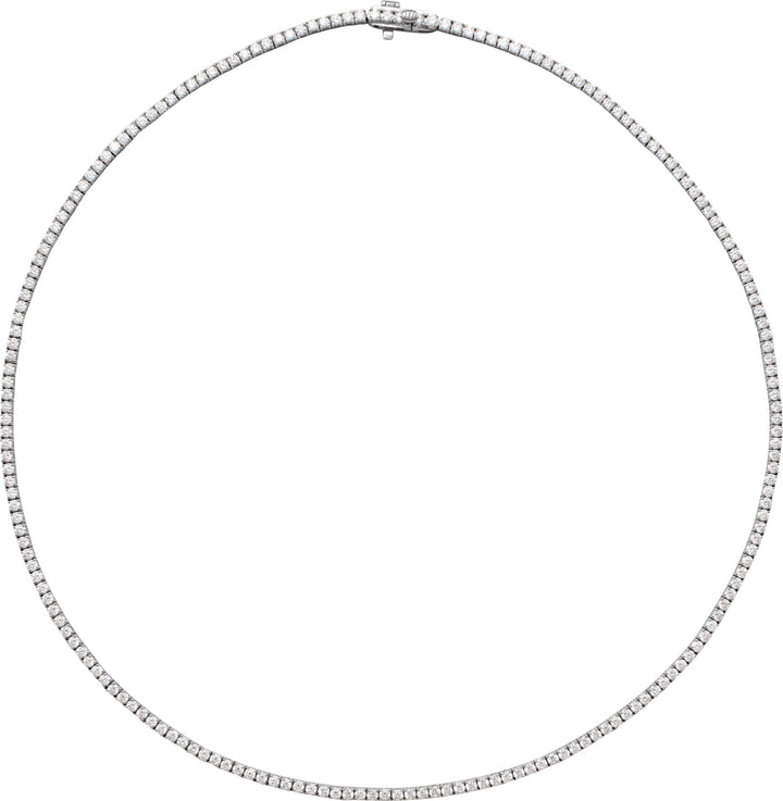 14K Classic Diamond Line Necklace