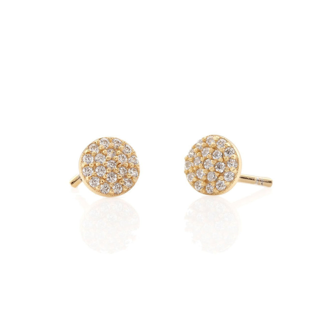 Round Pave Stud