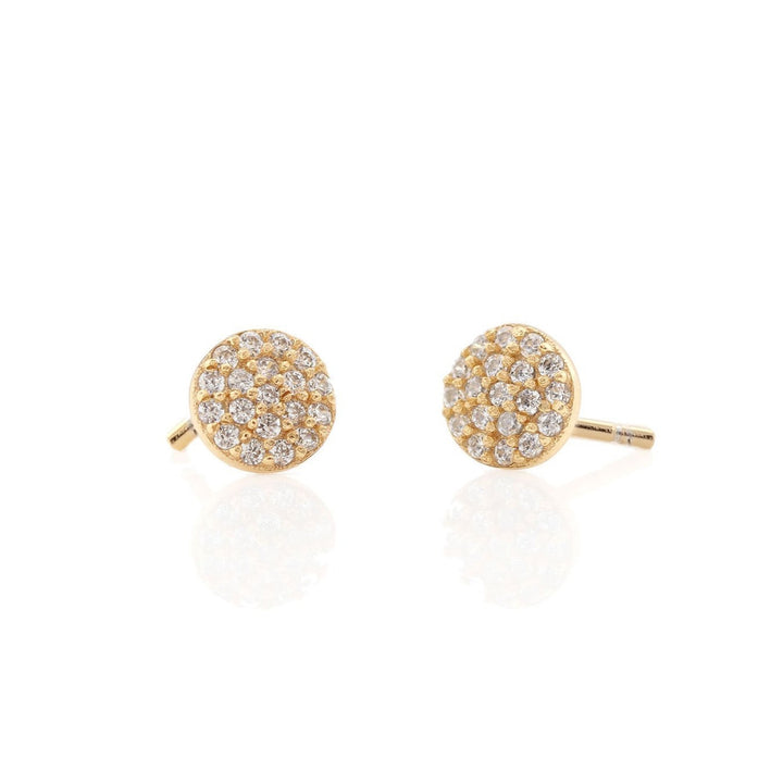 Round Pave Stud