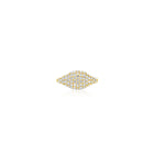 14K 1/2 CTW Natural Diamond Signet Pinky Ring