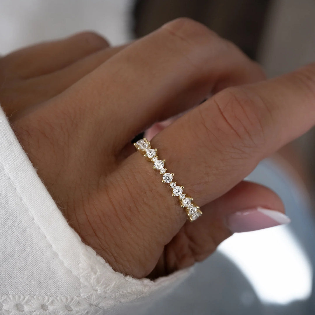Alternating Eternity Band