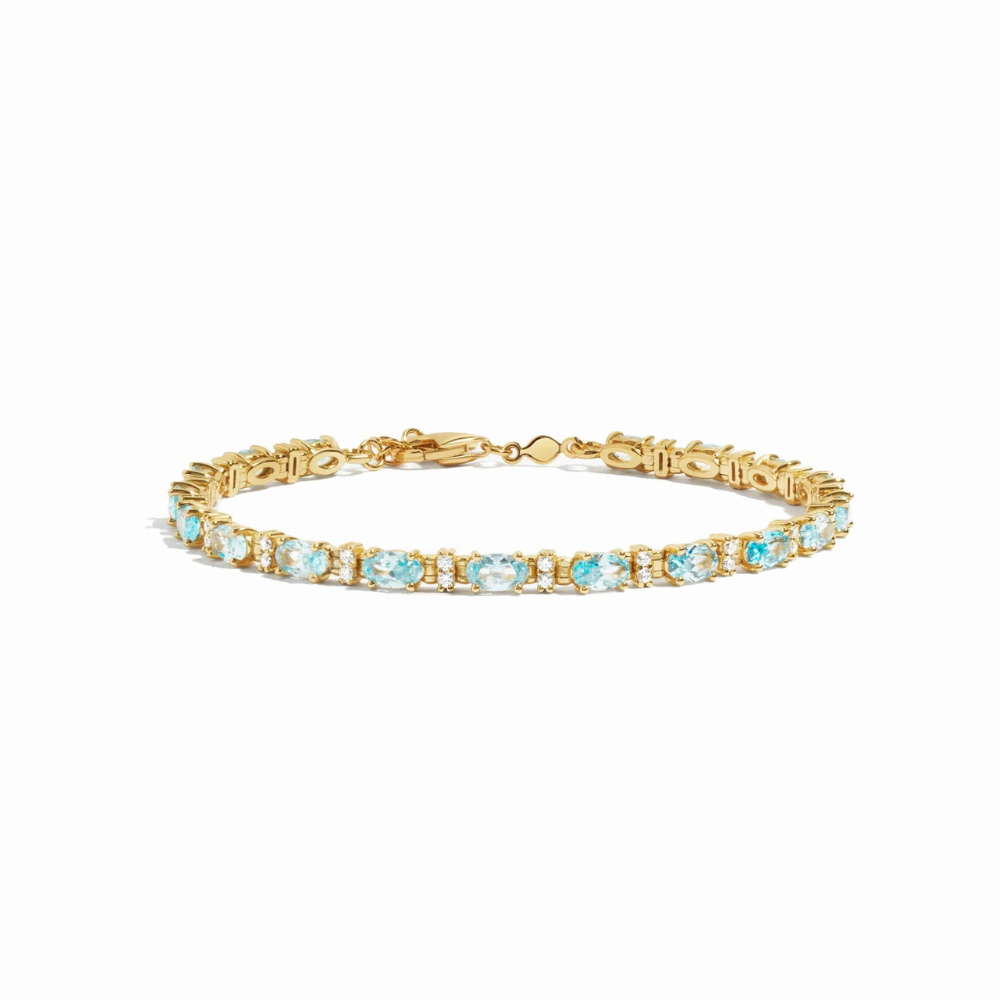 Aquamarine Tennis Bracelet-Embark Fine Jewelry