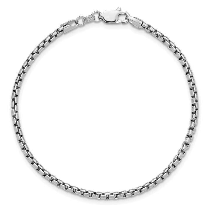 14K Semi-Solid Round Box Chain Bracelet