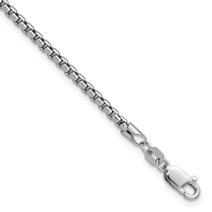 14K Semi-Solid Round Box Chain Bracelet