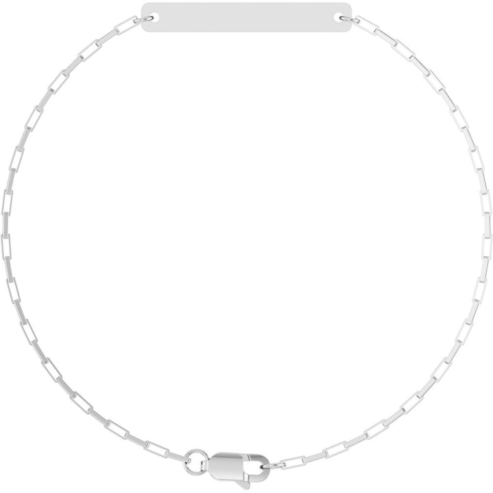 Engravable Bar Link Chain Bracelet