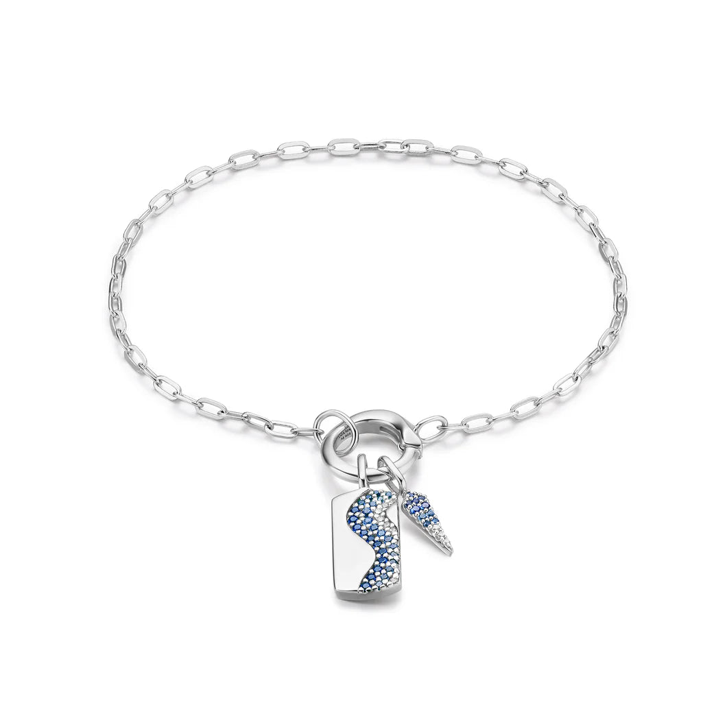 Mini Link Charm Chain Connector Bracelet