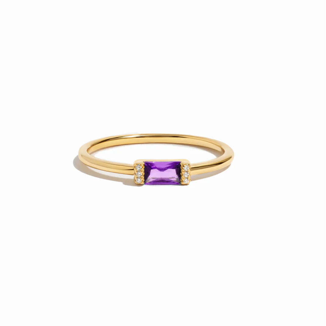 Baguette Birthstone Ring