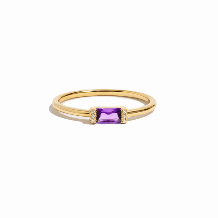 Baguette Birthstone Ring