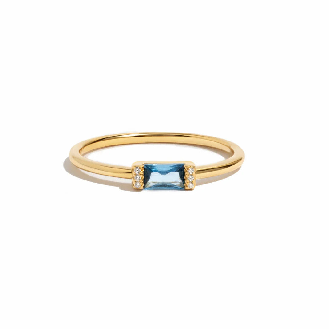 Baguette Birthstone Ring