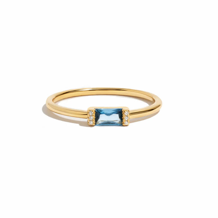 Baguette Birthstone Ring