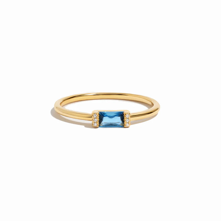 Baguette Birthstone Ring
