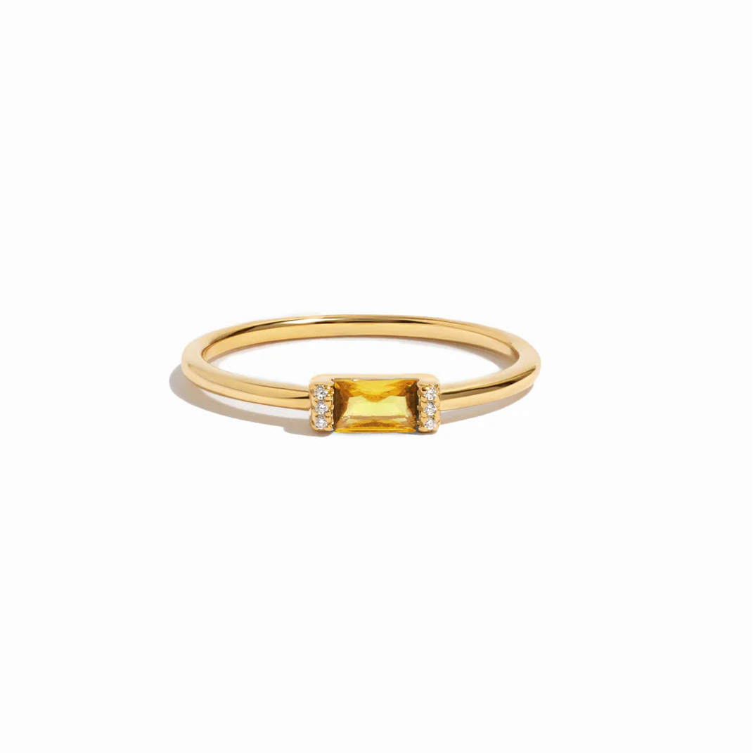 Baguette Birthstone Ring