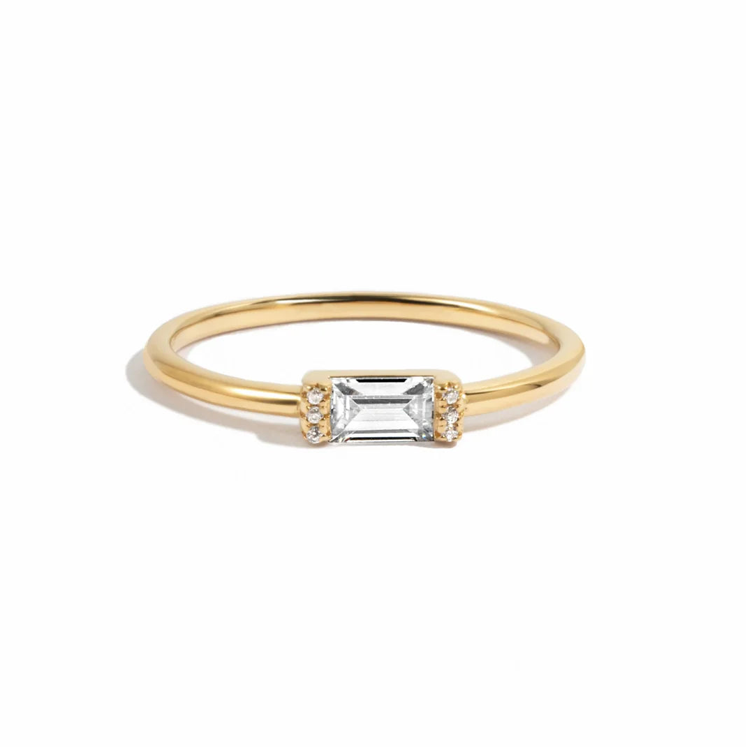 Baguette Birthstone Ring