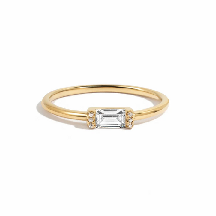 Baguette Birthstone Ring