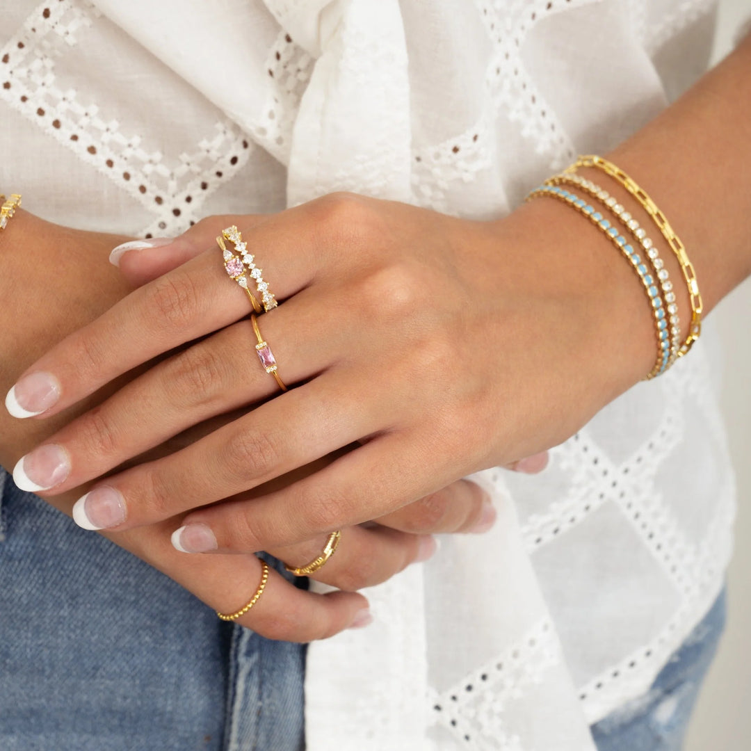 Baguette Birthstone Ring