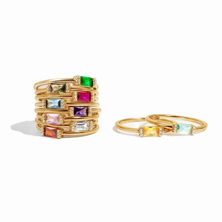 Baguette Birthstone Ring