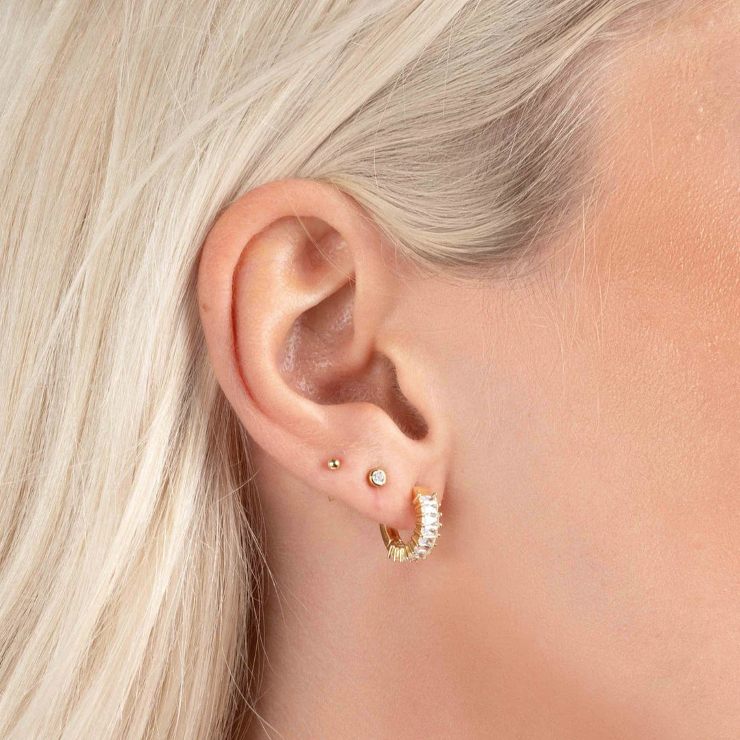 Baguette Huggie Hoops