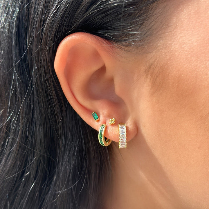 Baguette Huggie Hoops