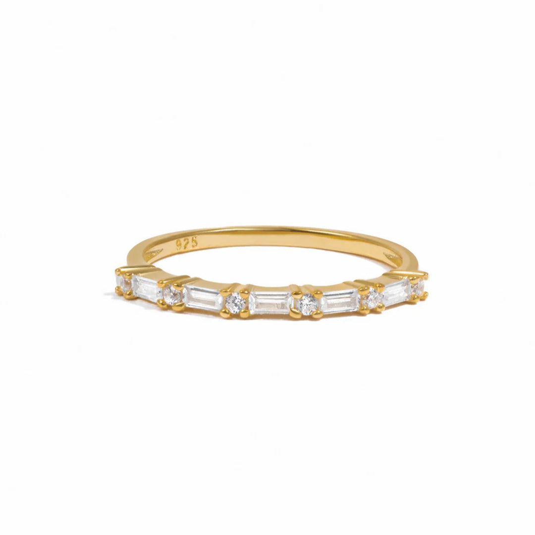 Baguette &amp; Round Stack Ring