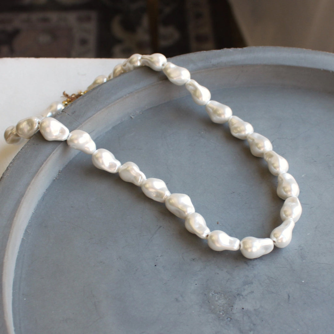 Baroque Shell Pearl Necklace-Embark Fine Jewelry