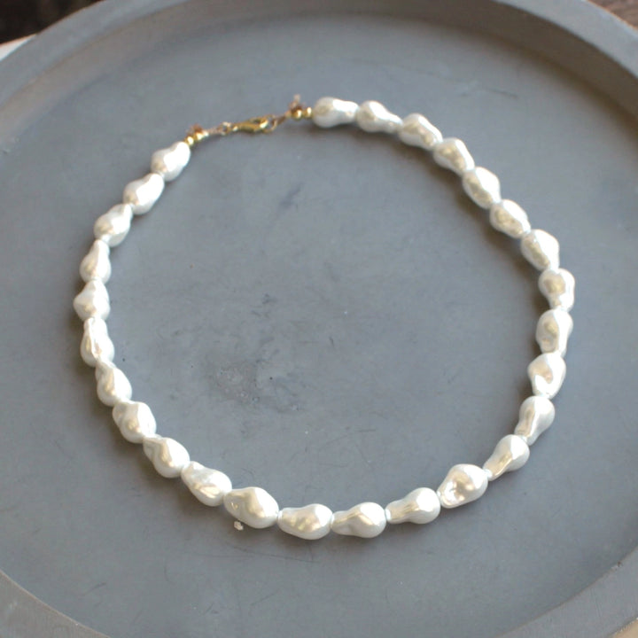 Baroque Shell Pearl Necklace-Embark Fine Jewelry