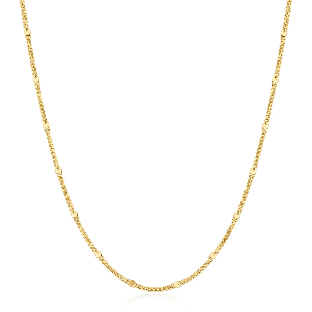 Beaded Curb Chain Necklace