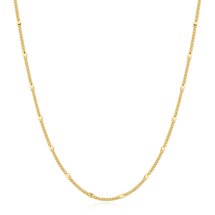 Beaded Curb Chain Necklace-Embark Fine Jewelry