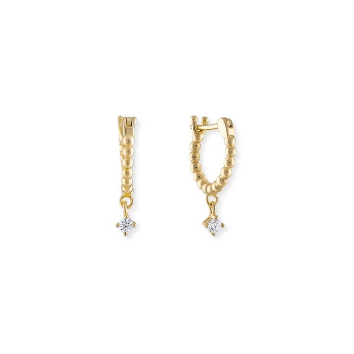 Beaded Dangle Huggies