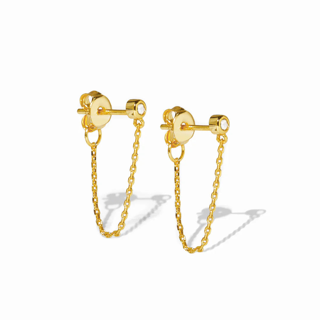 Bezel Chain Stud
