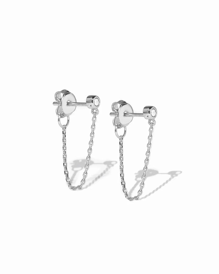 Bezel Chain Stud