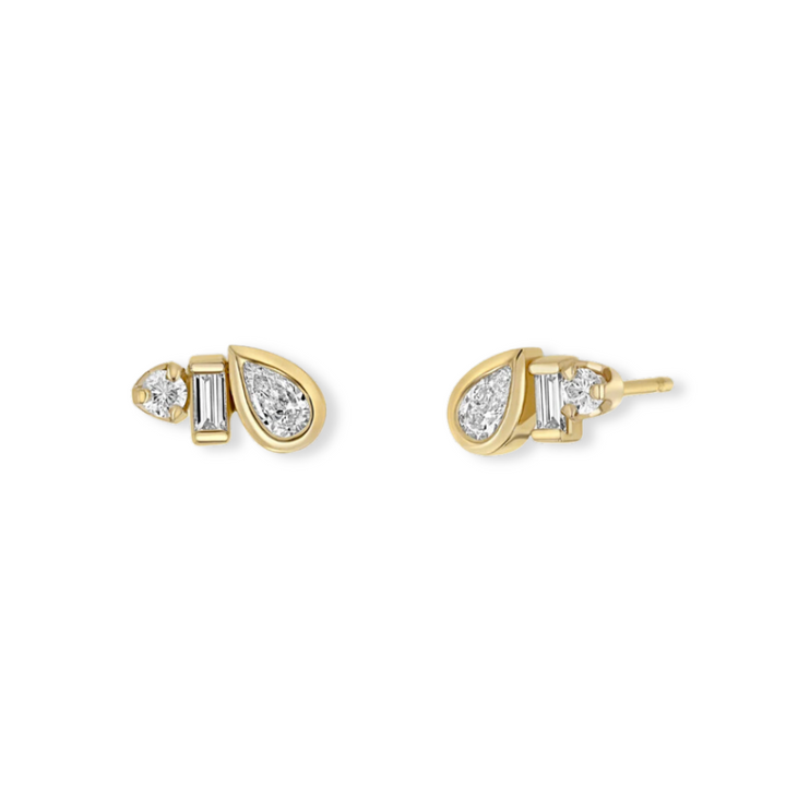 Bezel Trio Stud