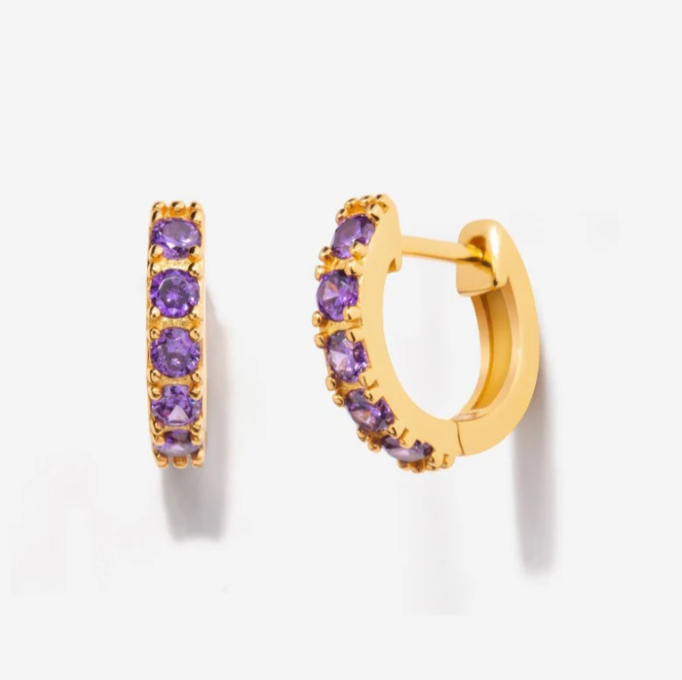 Birthstone Huggies
