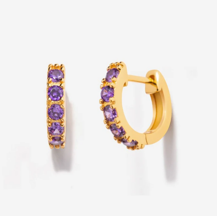 Birthstone Huggies