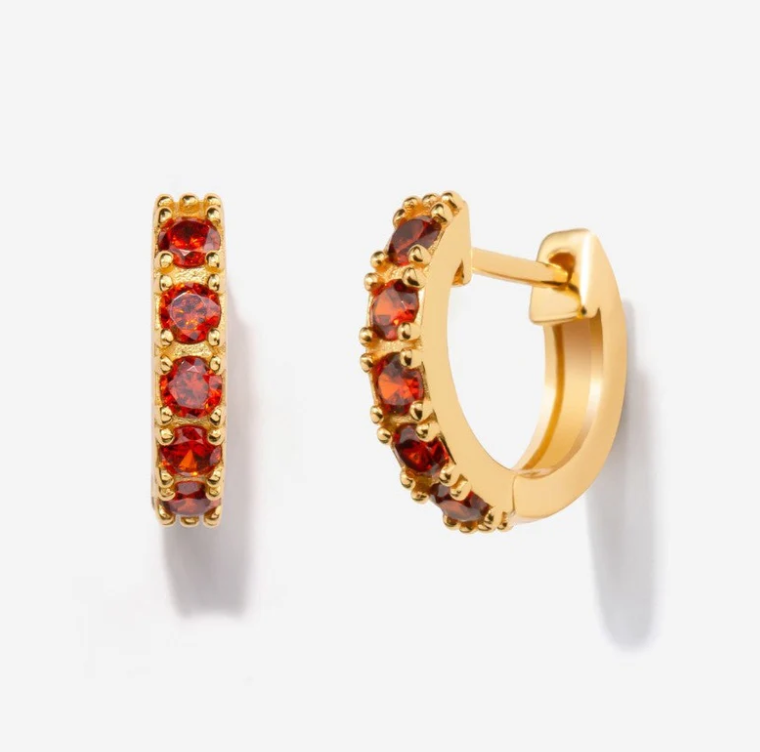Birthstone Huggies