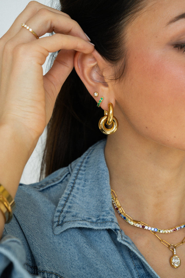 Birthstone Huggies
