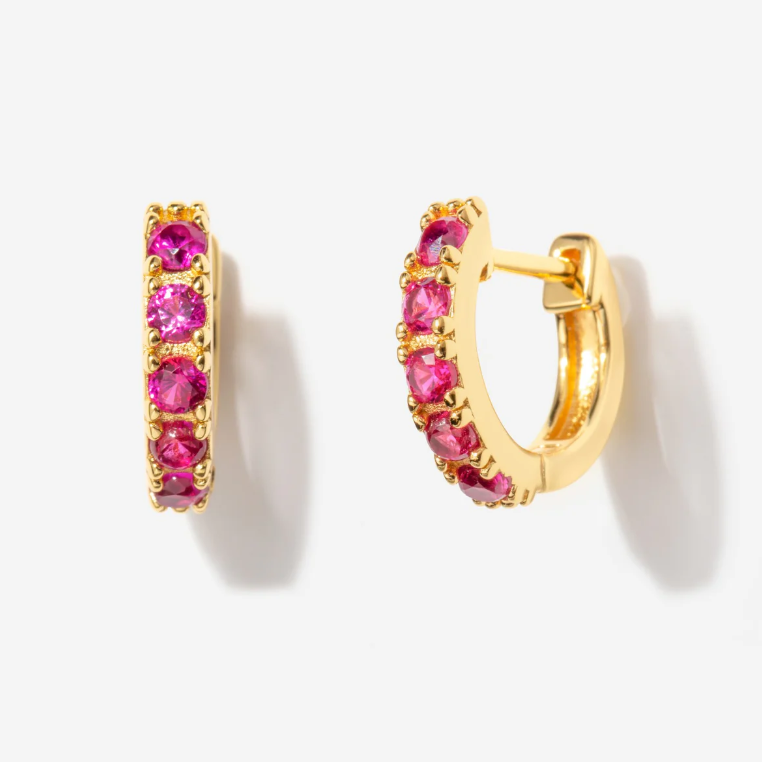 Birthstone Huggies