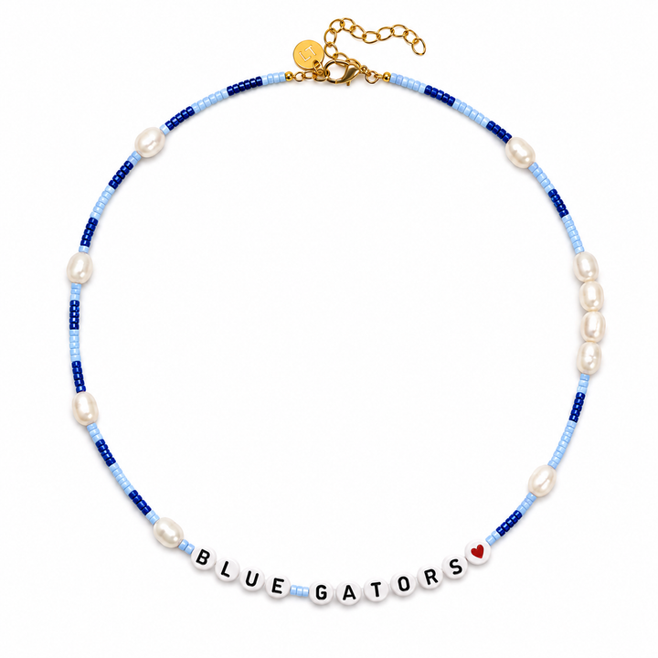 Gameday Bead and Pearl Necklace