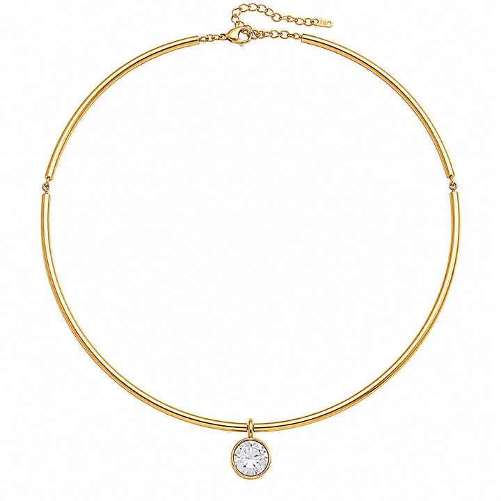 Bold Bezel Collar Necklace-Embark Fine Jewelry