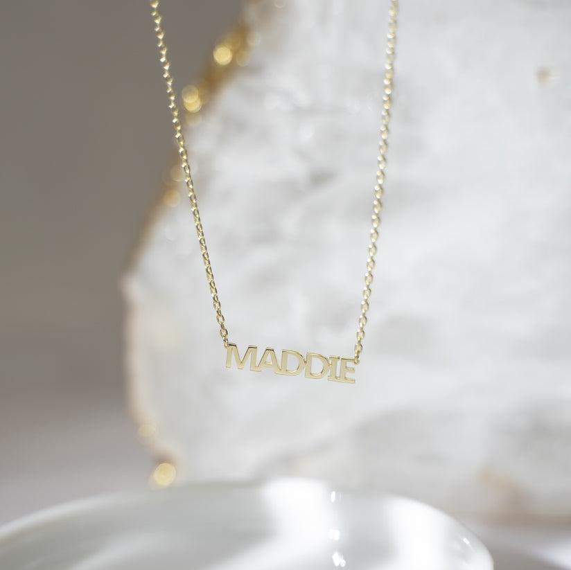 Bold Letters Name Necklace