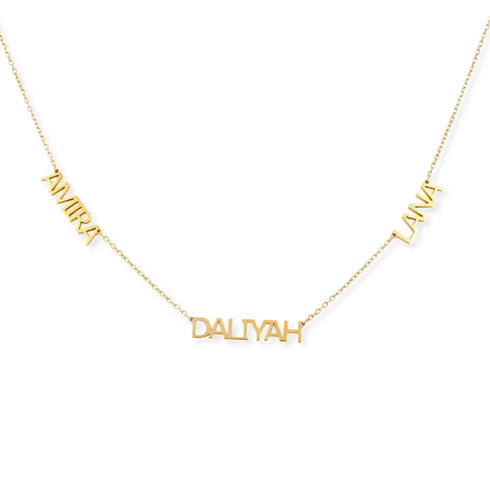 Bold Letters Name Necklace