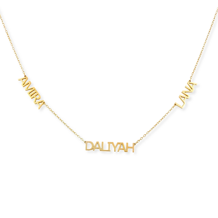 Bold Letters Name Necklace