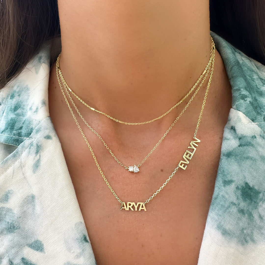 Bold Letters Name Necklace