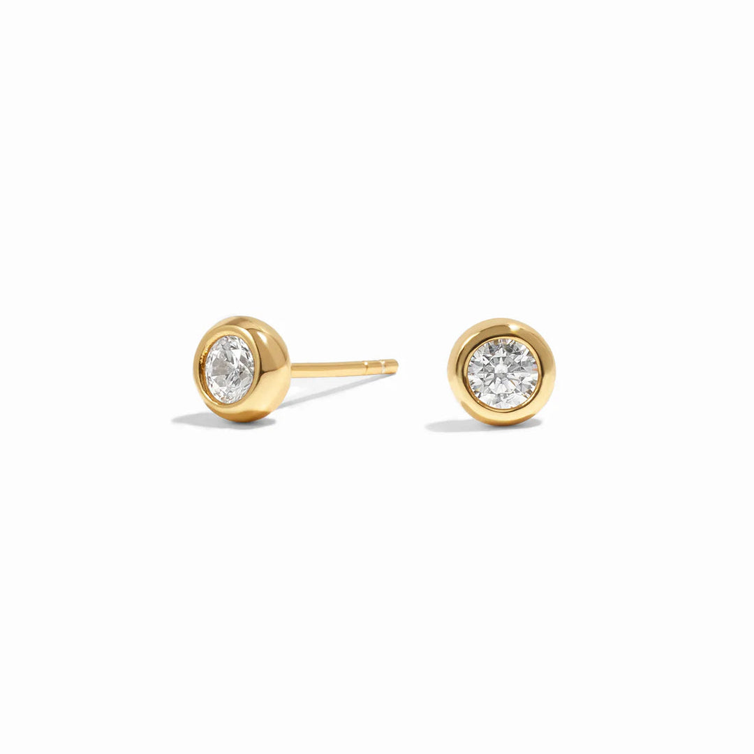 Bubble Bezel Studs