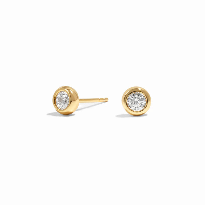 Bubble Bezel Studs