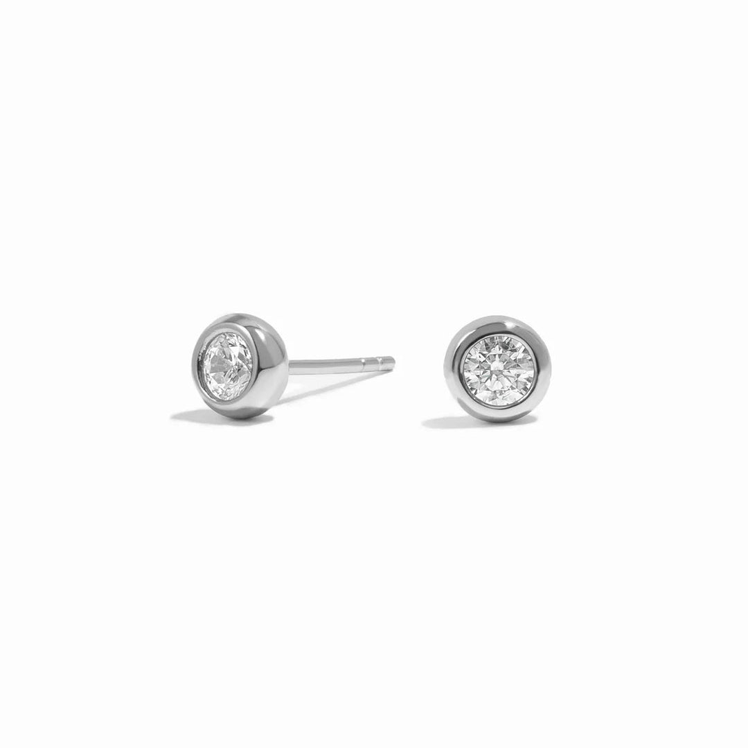 Bubble Bezel Studs