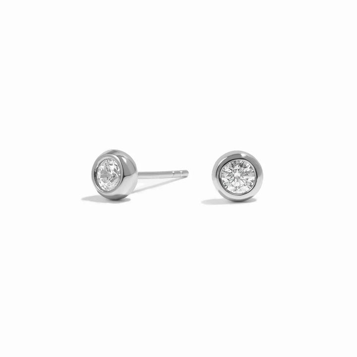 Bubble Bezel Studs