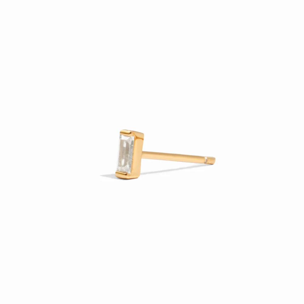CZ Baguette Stud